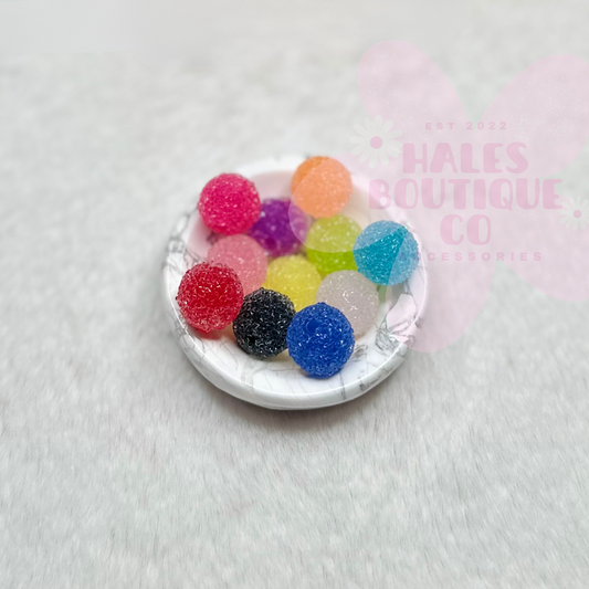 16MM SUGAR ACRYLIC BEAD MIX-10PCS