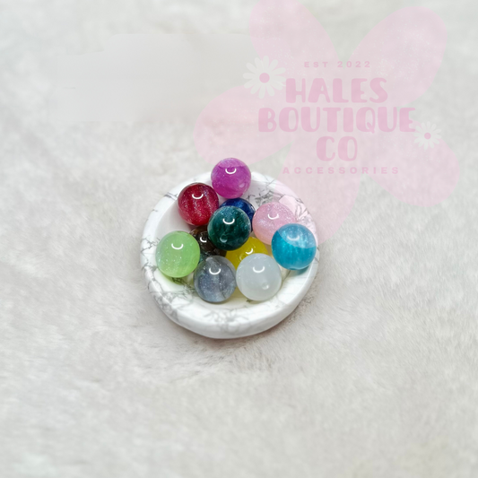 16MM GALAXY GLITTER ACRYLIC BEAD MIX-10PCS