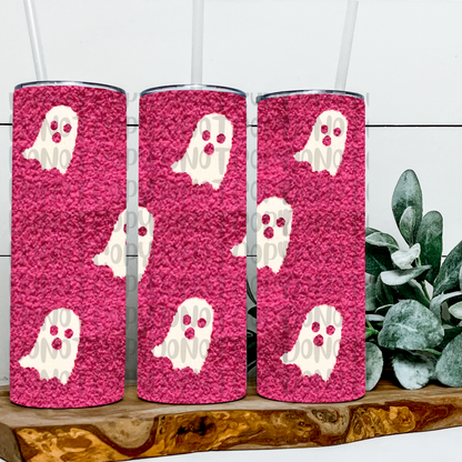 VIRAL PINK/WHITE GHOST BLANKET TUMBLER