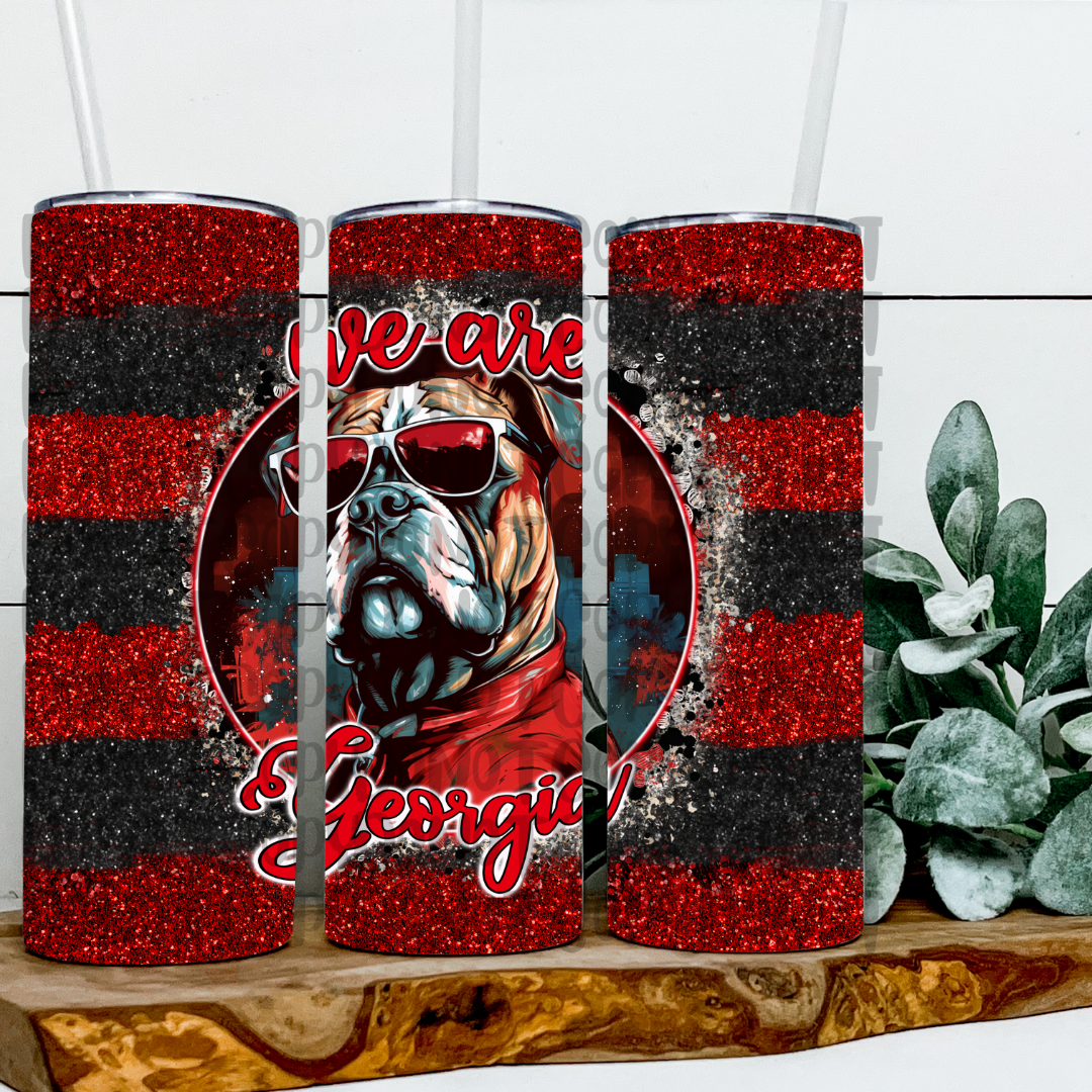 GEORGIA SPORTS BULLDOGS FOOTBALL 20OZ TUMBLER