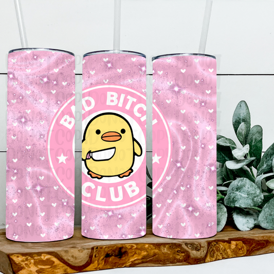 BAD B*TCH CLUB MEME PINK 20OZ TUMBLER