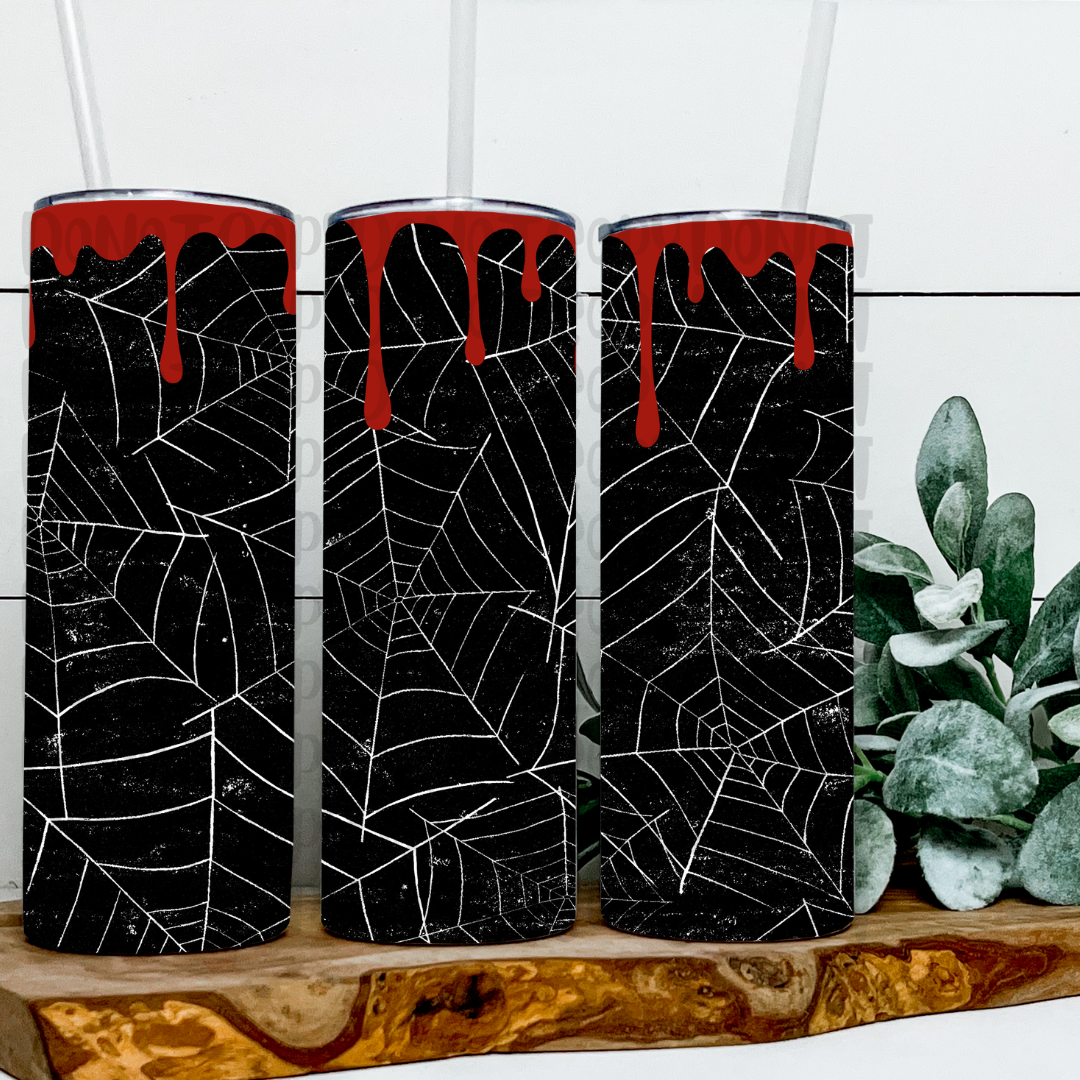 SPIDER RED DRIP 20OZ WRAP-DIGITAL PNG