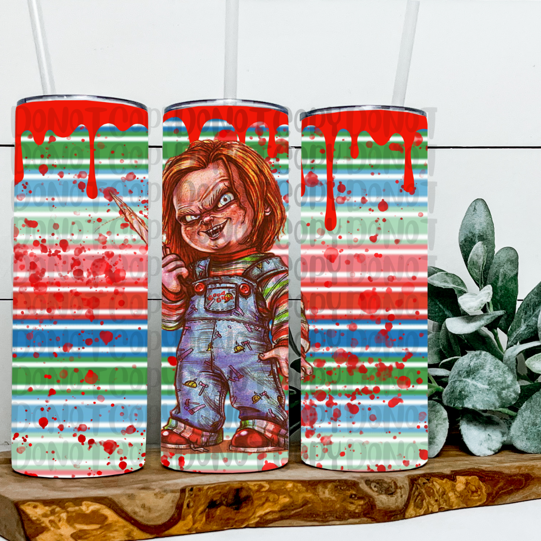 HORROR DOLL DRIP 20OZ WRAP-DIGITAL PNG