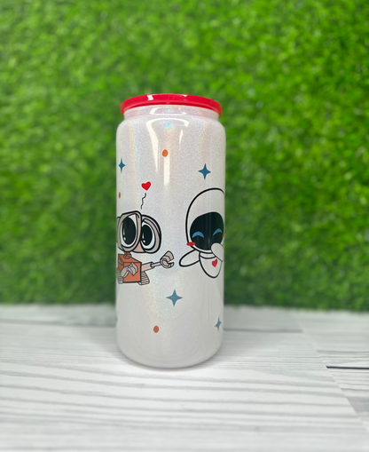 ROBOT SPACE LOVERS 20OZ SHIMMER GLASS CAN