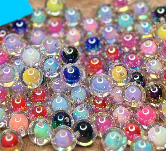 16MM DOUBLE LAYER UV ACRYLIC BEAD MIX-10PCS