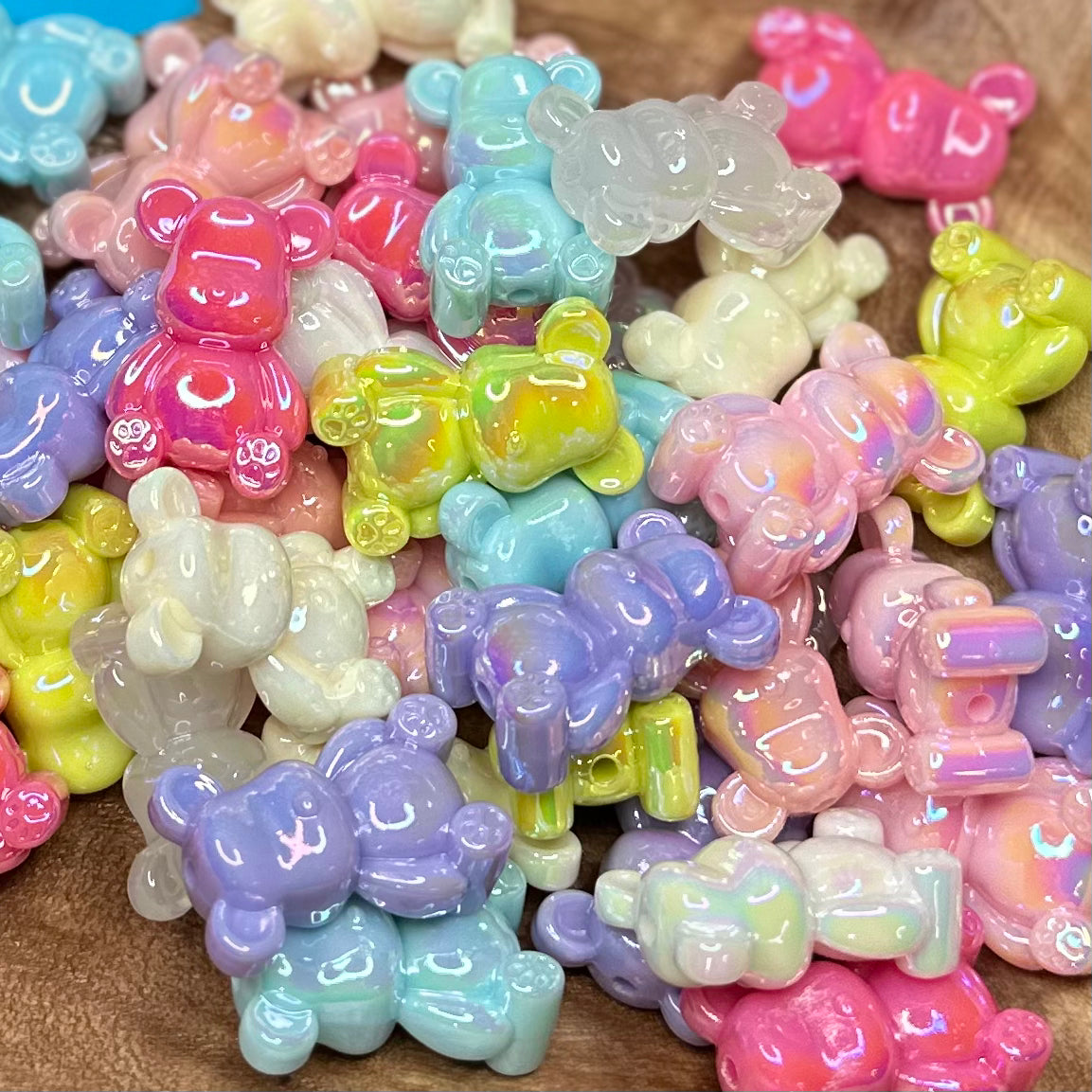 ACRYLIC UV BEAR FOCAL MIX-10PCS