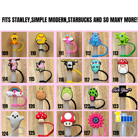 CHARACTER STRAW TOPPERS 109-131