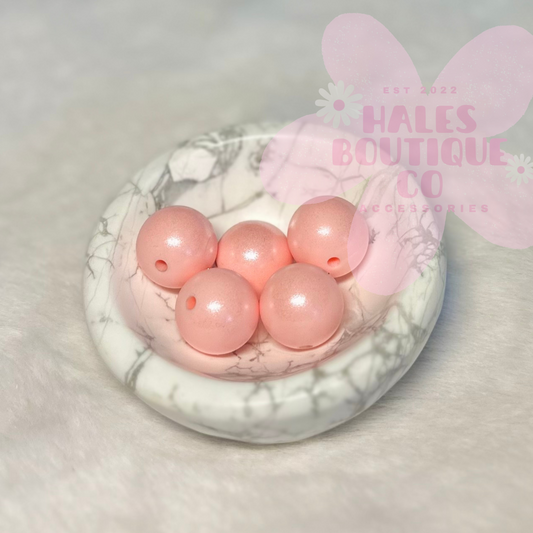 BABY PINK 15MM OPAL SILICONE BEAD-1PC