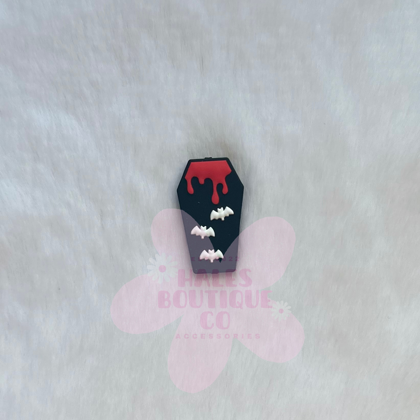 HALLOWEEN BLOOD COFFIN FOCAL BEAD