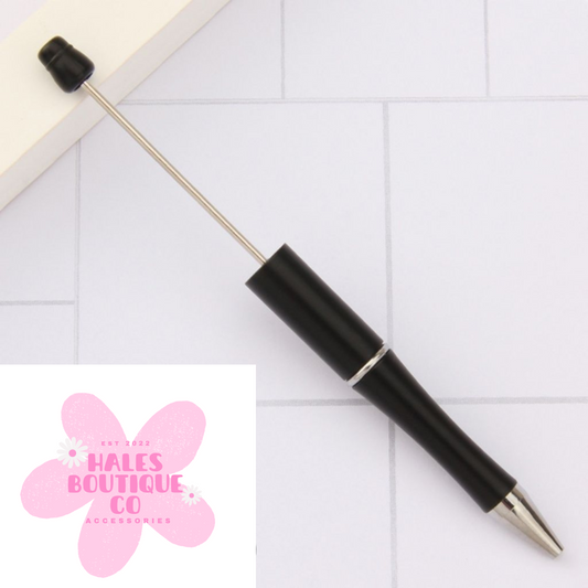 BLACK BEADED PEN BLANK-1PC