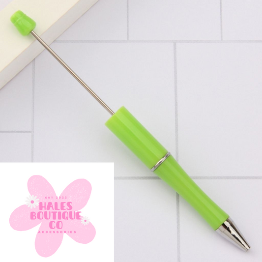 NEON GREEN BEADED PEN BLANK-1PC